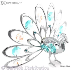 Crystocraft - Peacock - Fantail - Silver - Blue