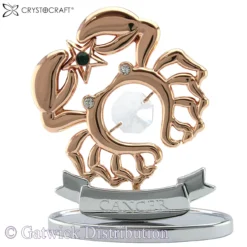 Crystocraft - Zodiac - Cancer - Rose Gold