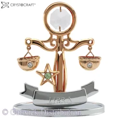 Crystocraft - Zodiac - Libra - Rose Gold