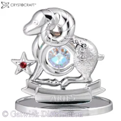 Crystocraft - Zodiac - Aries - Silver