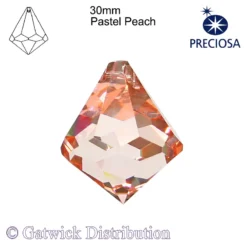 Preciosa - Diamond - 30mm - Pastel Peach