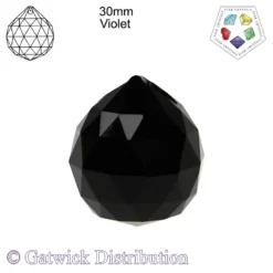 Star Crystals - Sphere - 30mm - Jet