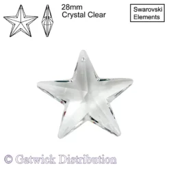Swarovski Elements - Star - 28mm - Crystal Clear