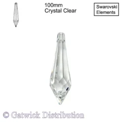 Swarovski Strass - Icicle Drop - 100mm - Crystal Clear