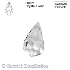Swarovski Strass - Tear Drop - 20mm - Crystal Clear