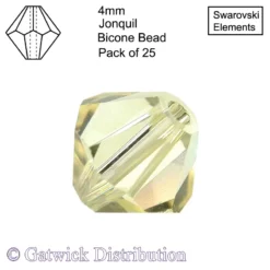 Swarovski Elements - Bicone Beads - 4mm - Jonquil - Pack of 25