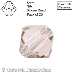 Swarovski Elements - Bicone Beads - 5mm - Silk - Pack of 25