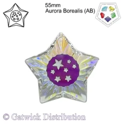 Star Crystals - A Setting Star - 55mm - Aurora Borealis (AB)