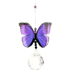 Purple Azure Butterfly Suncatcher