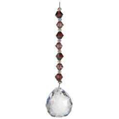 Dainty Bicone with Clear Sphere Suncatcher