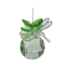 Dragonfly on Pastel Sphere Suncatcher