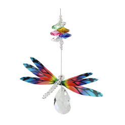 Dragonfly  Almond Deluxe Suncatcher