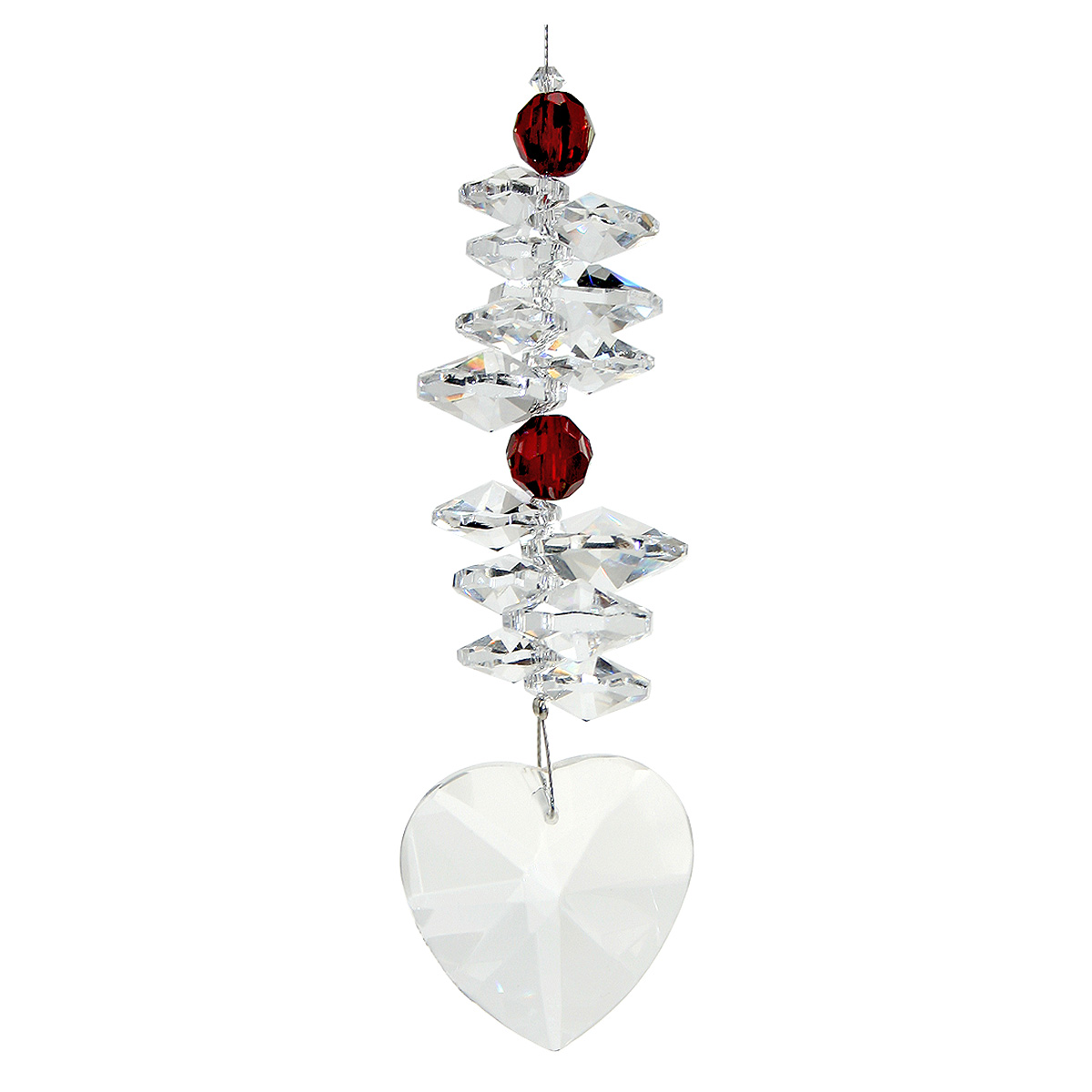 Cascade on Heart Suncatcher