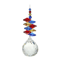 Footy Lucky Charm Suncatcher - Crows