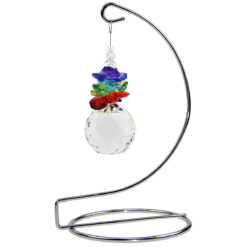 Chakra Sphere Suncatcher with Stand